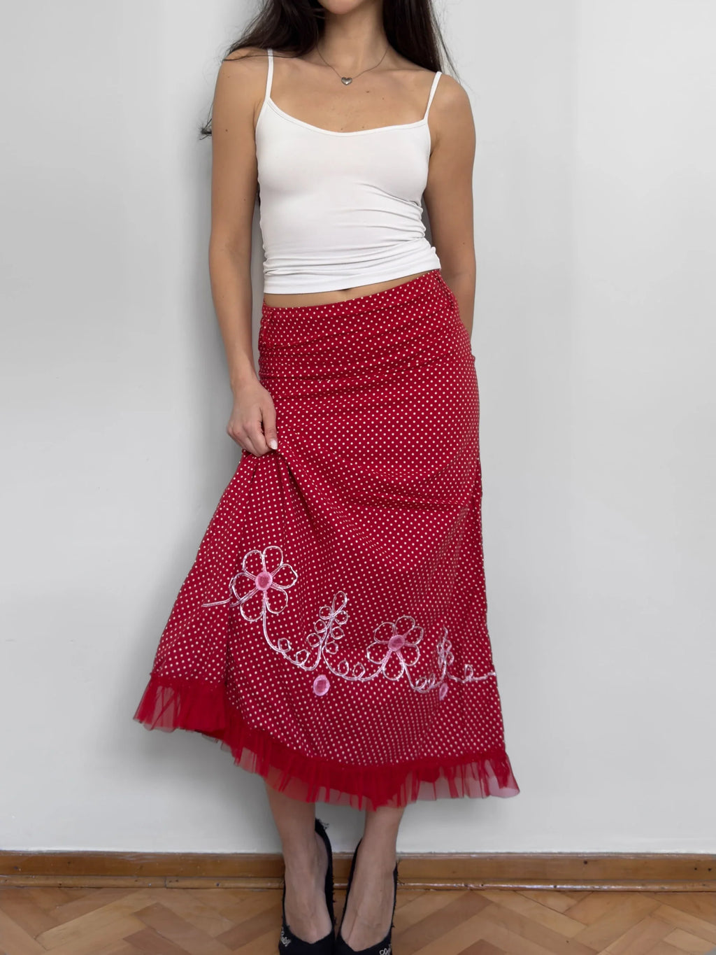 Red Polka Dot Skirt