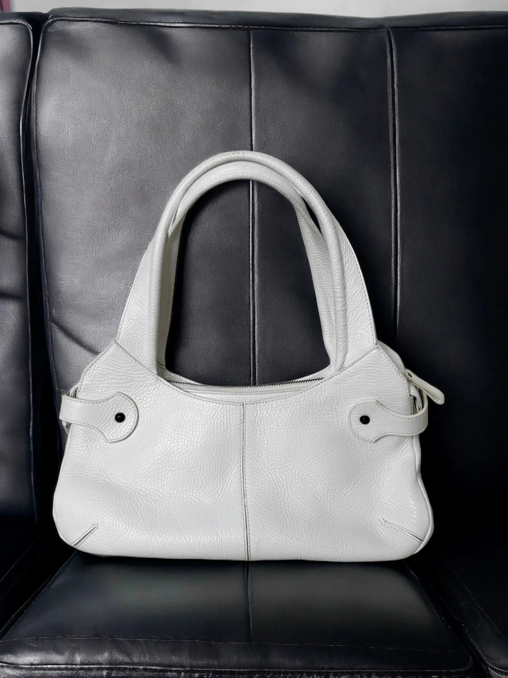 Tod's White Leather Shoulder Bag
