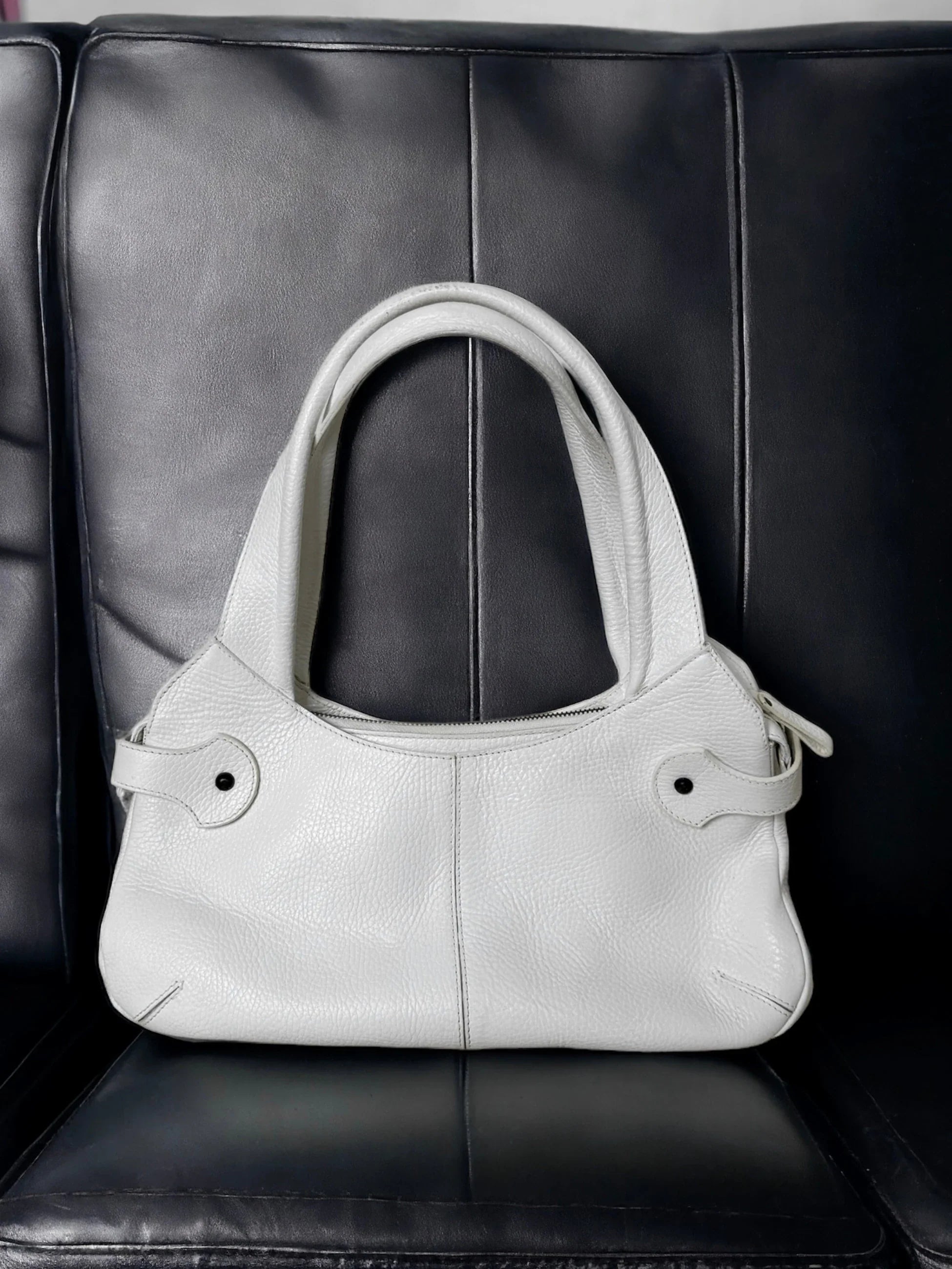 Tod's White Leather Shoulder Bag