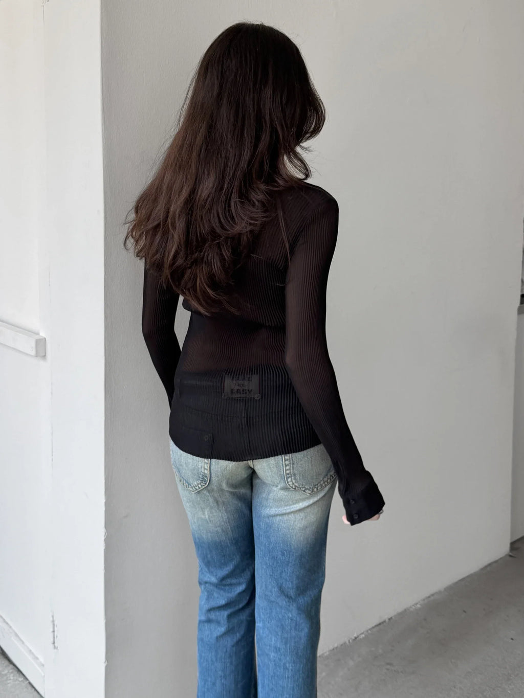 Black Tulle Shirt