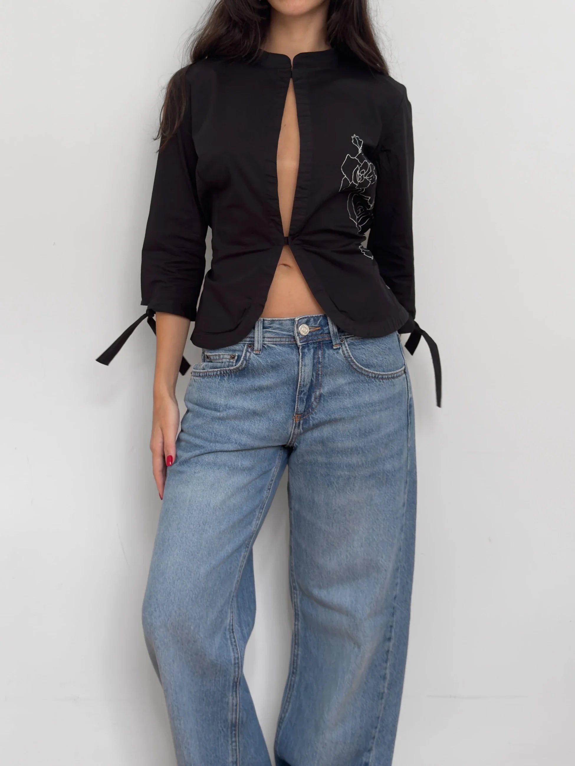 Black Print Shirt