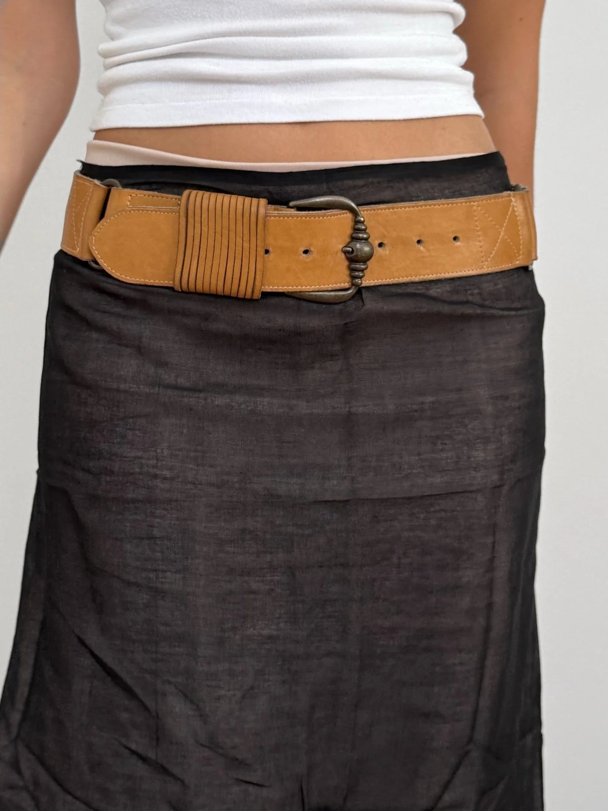 Camel Leather Belt