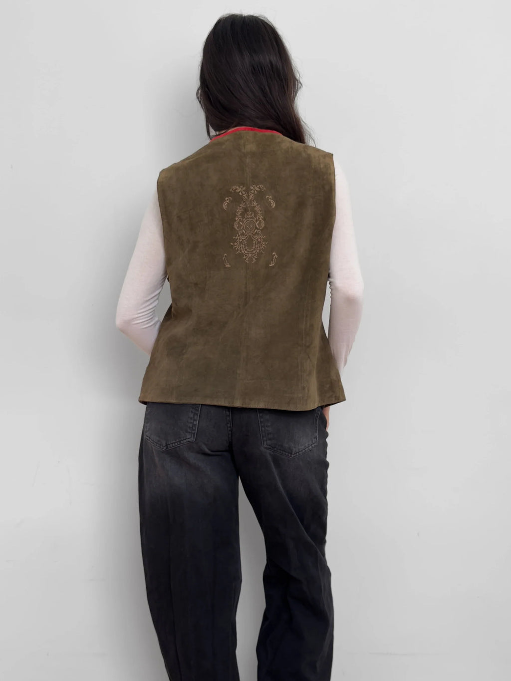 Green Suede Vest