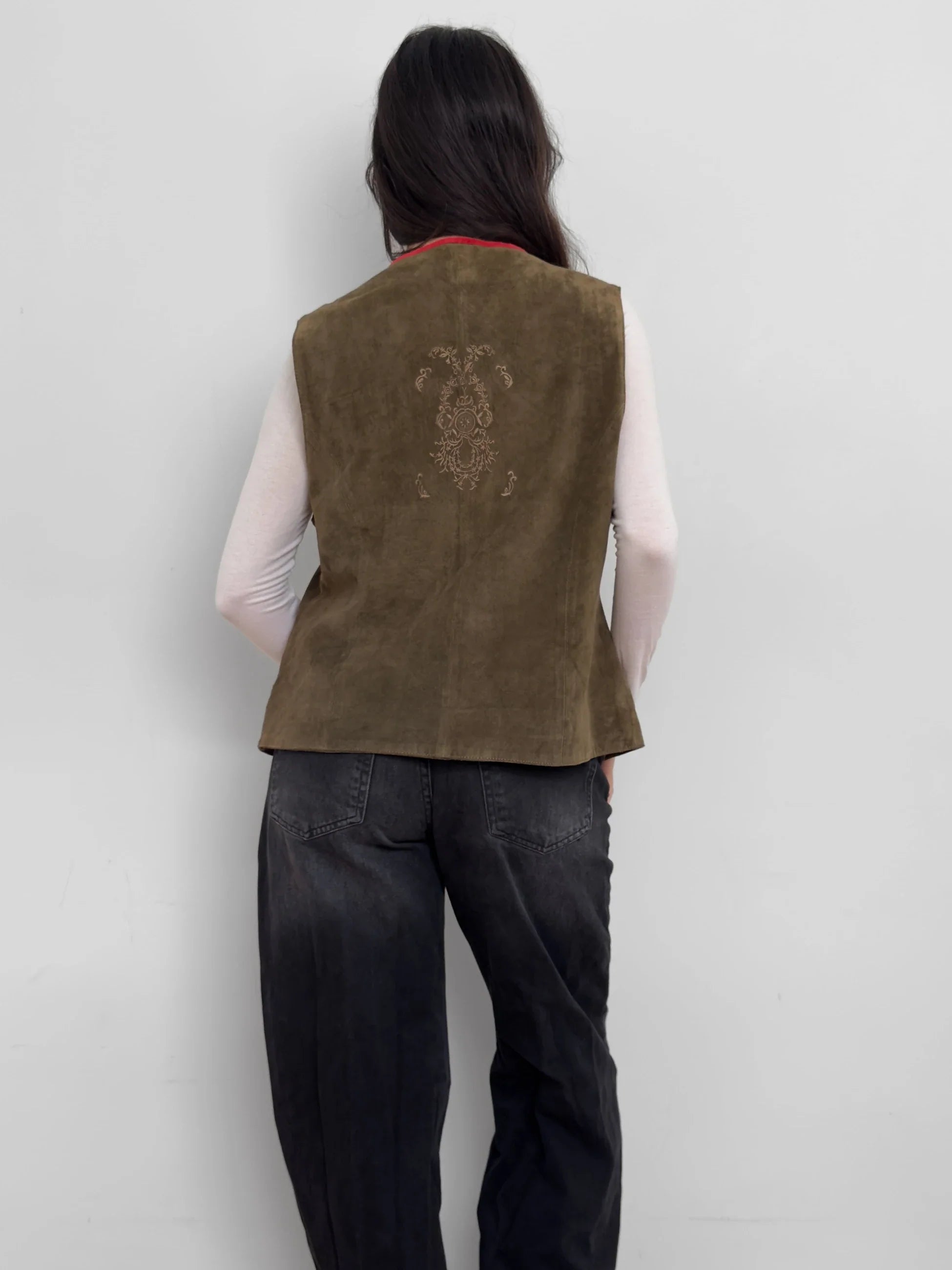 Green Suede Vest
