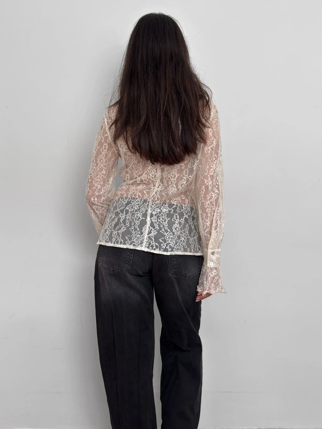 Ruffled Lace Shirt