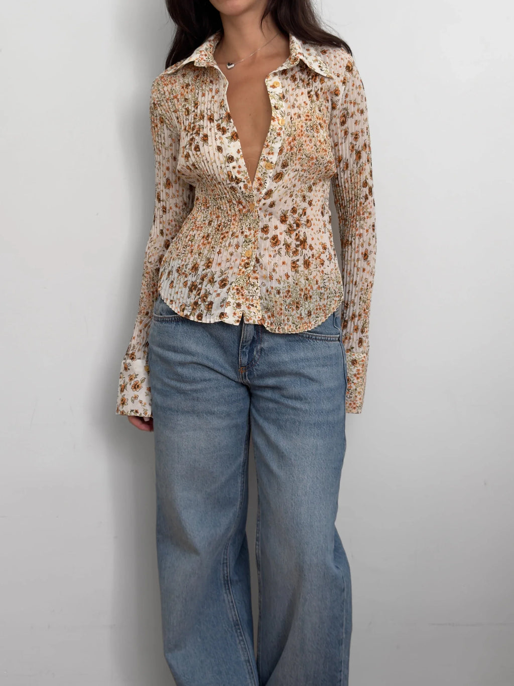 Floral Chiffon Shirt