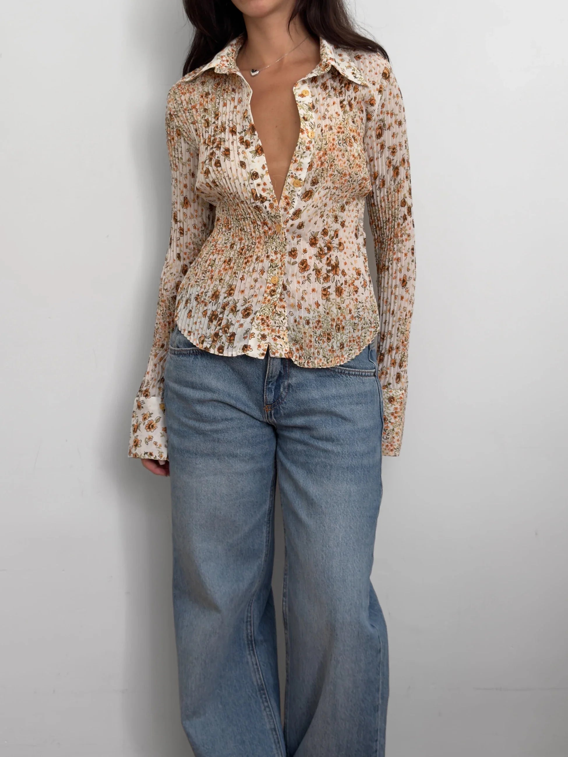 Floral Chiffon Shirt