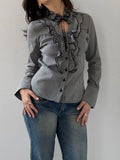 Collar-Detailed Checked Shirt