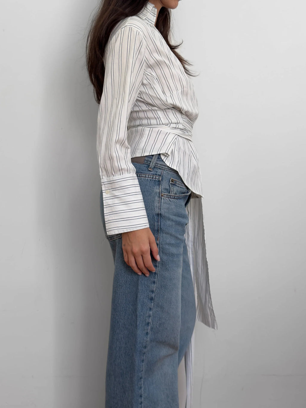 Belted-Waist Shirt