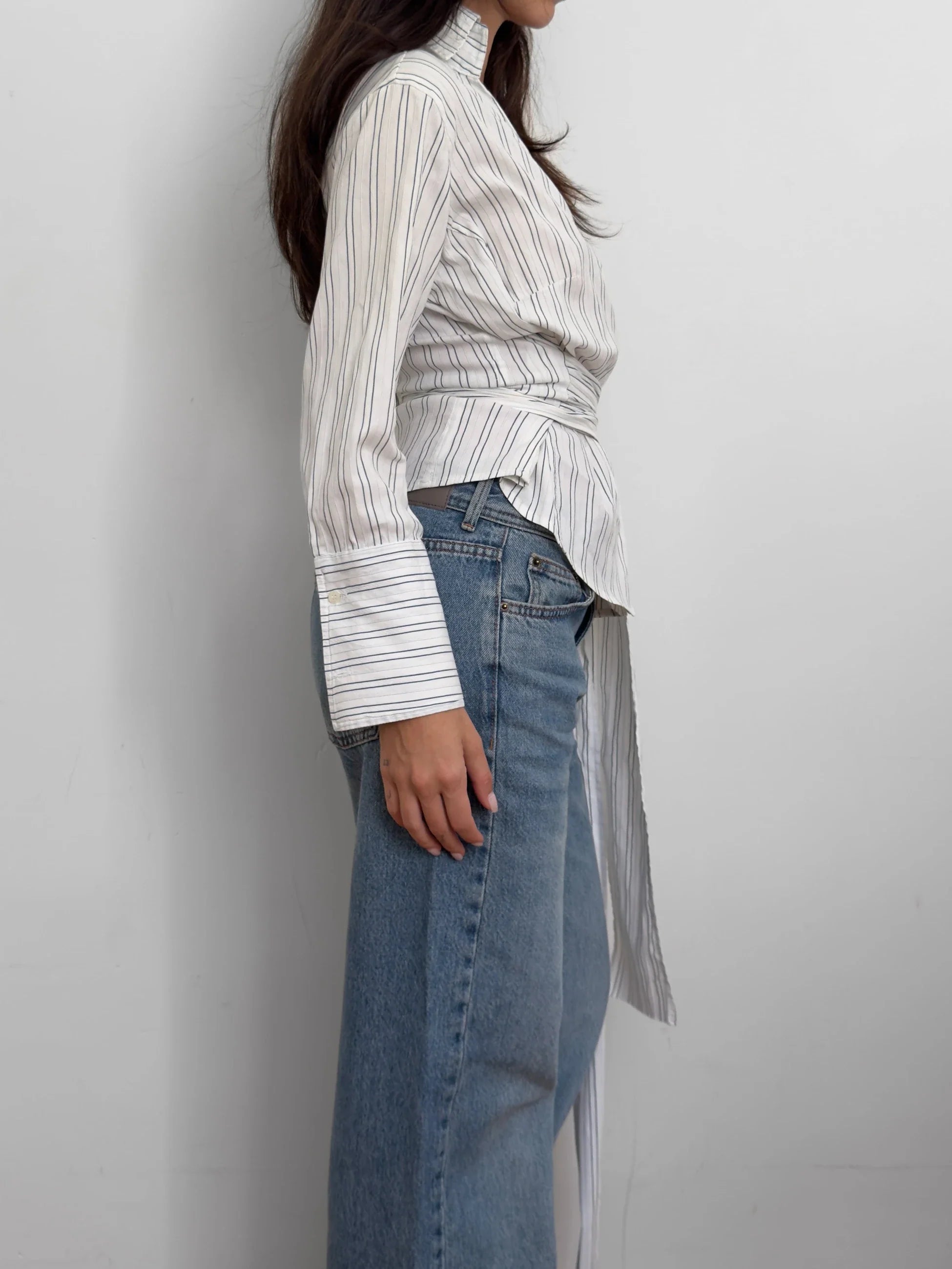 Belted-Waist Shirt