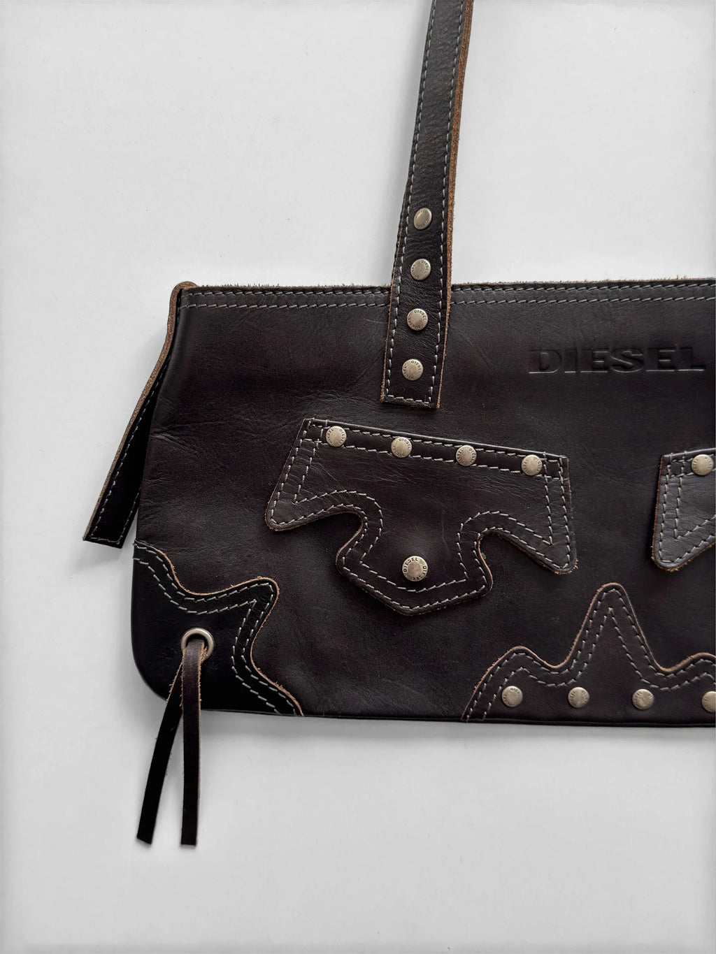 Diesel Leather Clutch Bag
