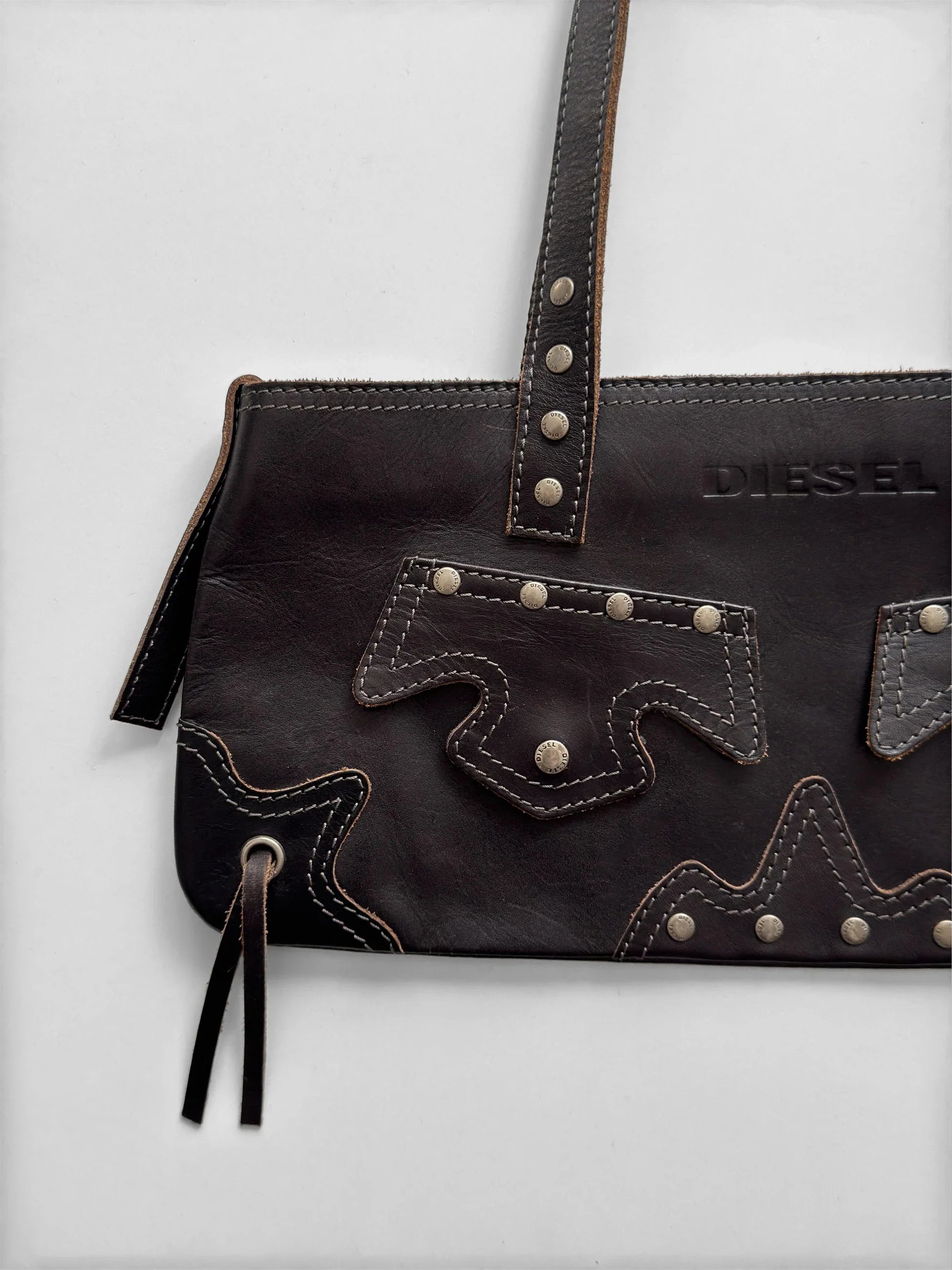 Diesel Leather Clutch Bag