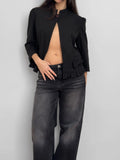 Kurdeleli Black Jacket