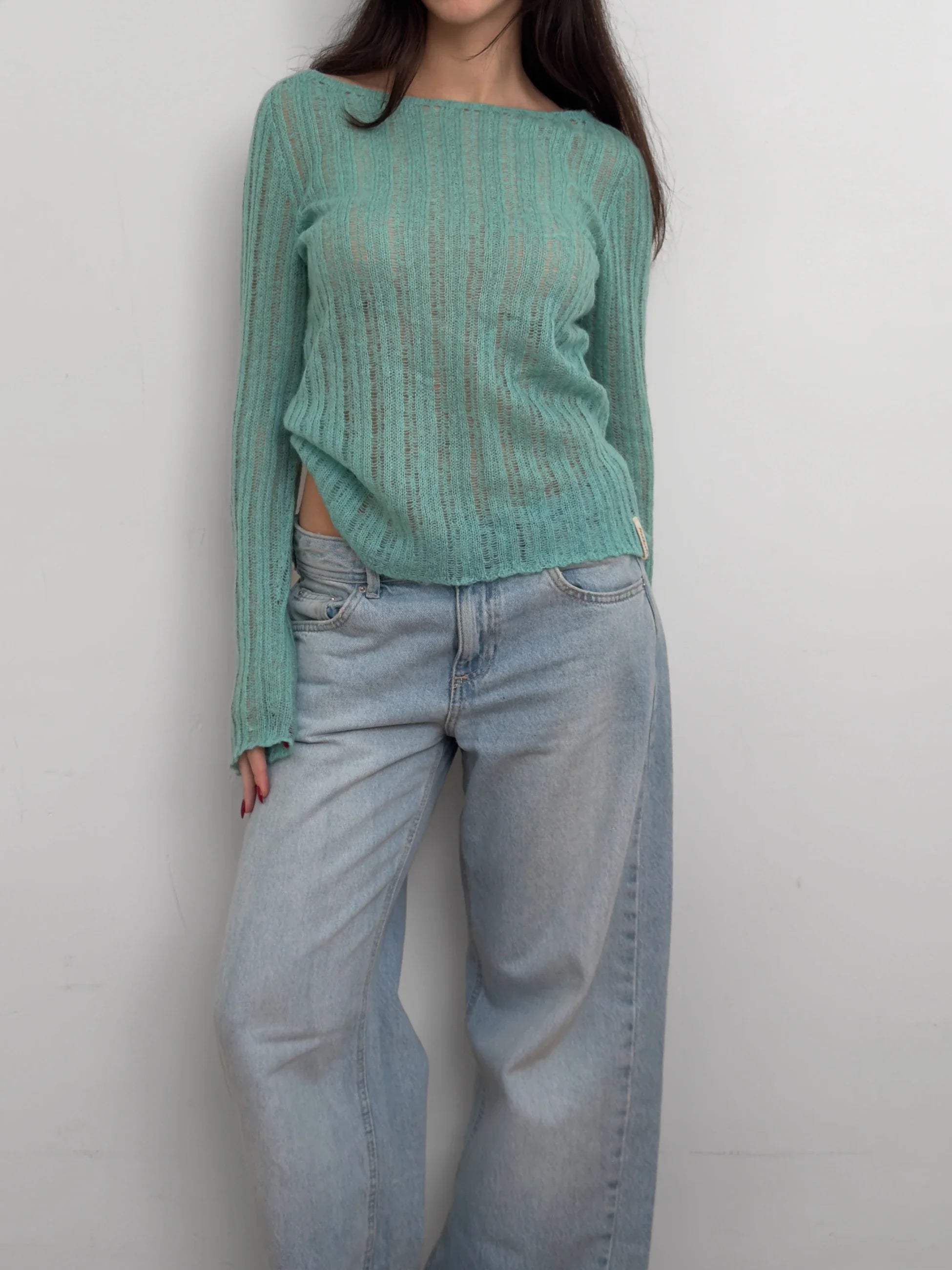 Killah Aqua Green Wool Sweater