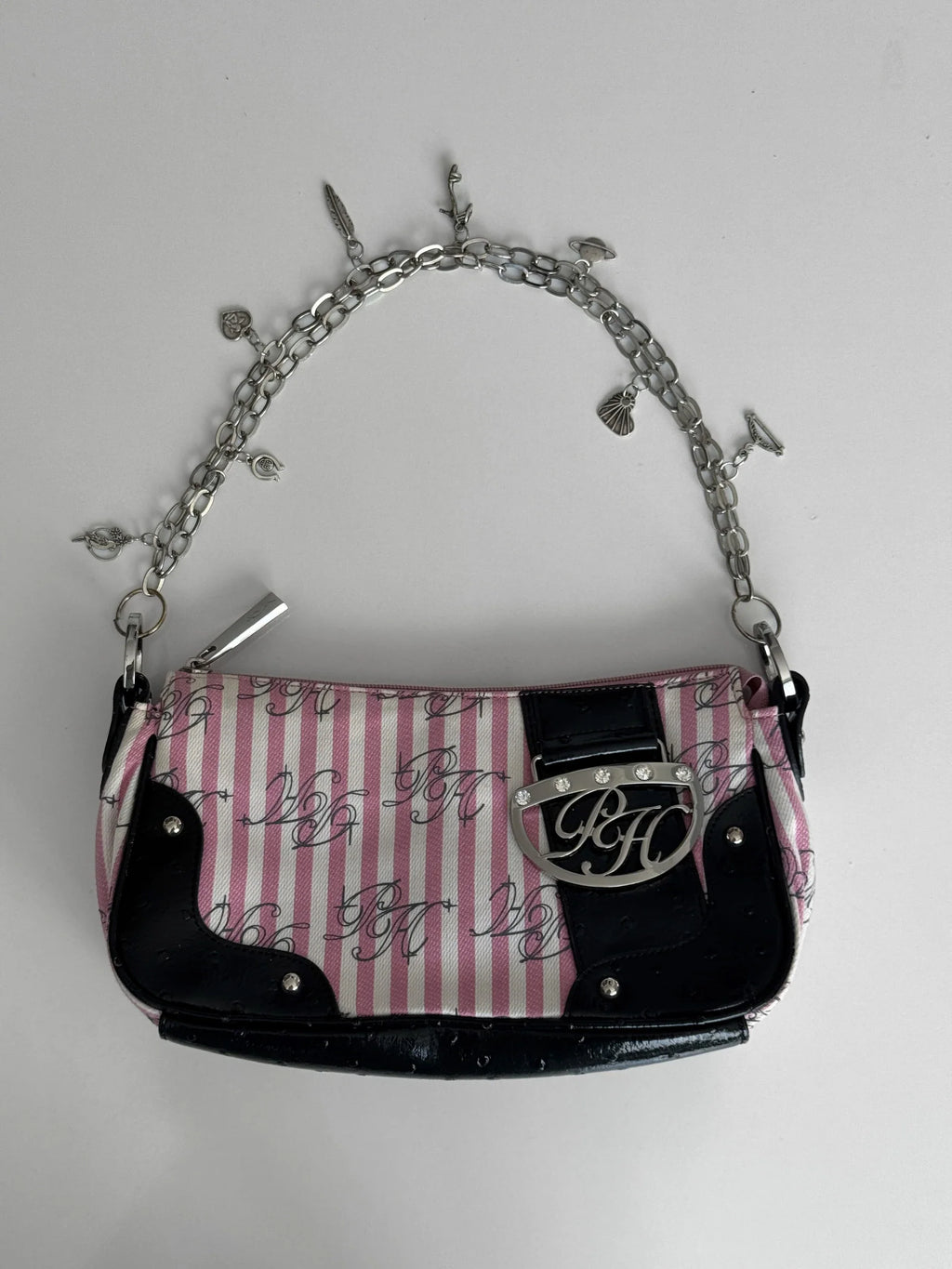 Charm-Detailed Shoulder Bag