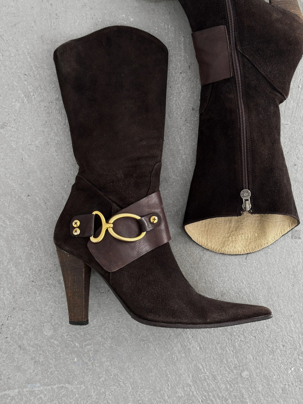 Brown Suede Boots