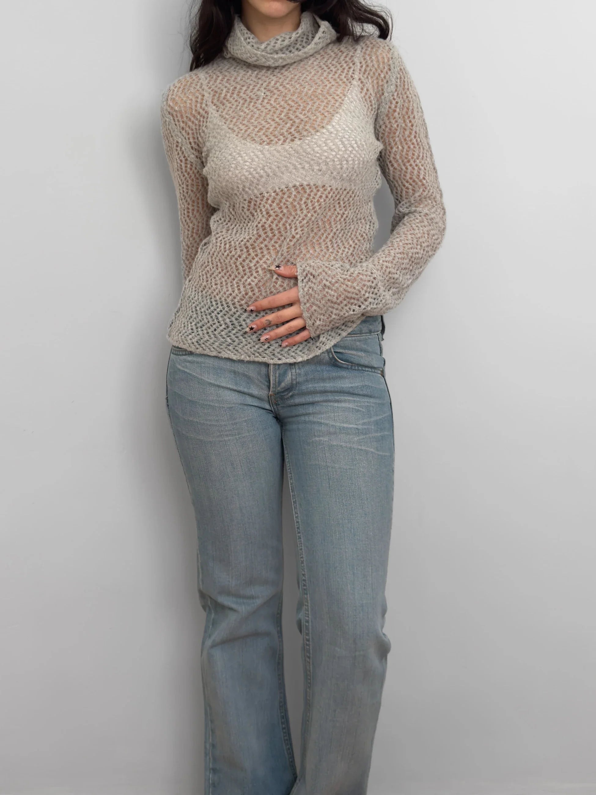 Grey Mohair Sweater