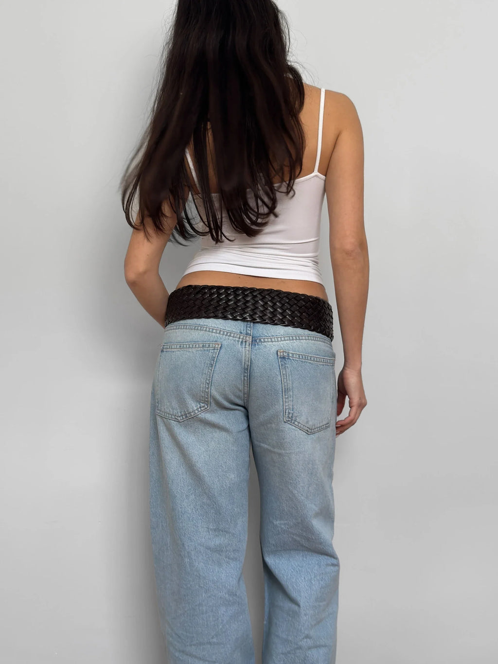 Brown Woven Belt