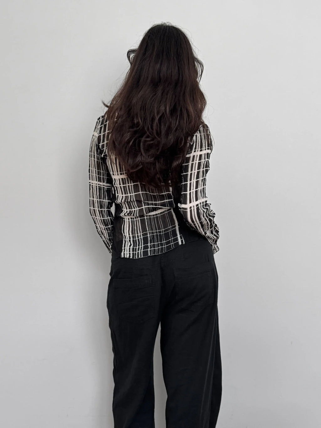 Ruffled Chiffon Shirt