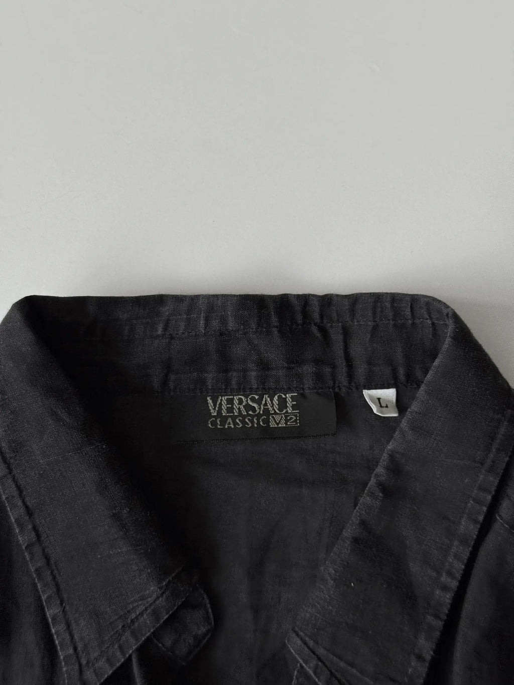 Versace Linen Shirt Dress