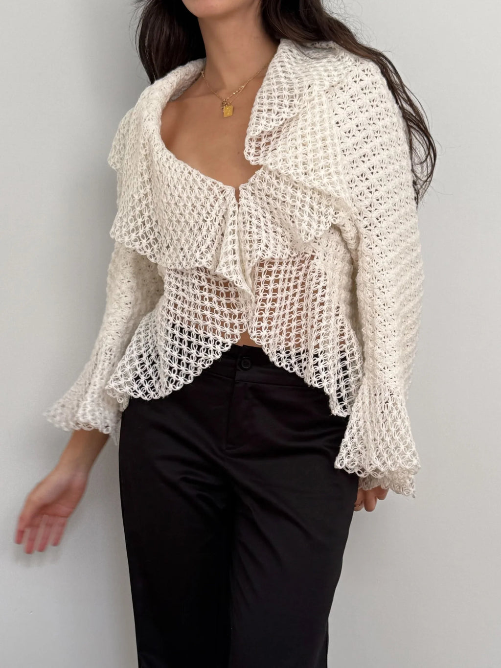 Off-White Knit Cardigan