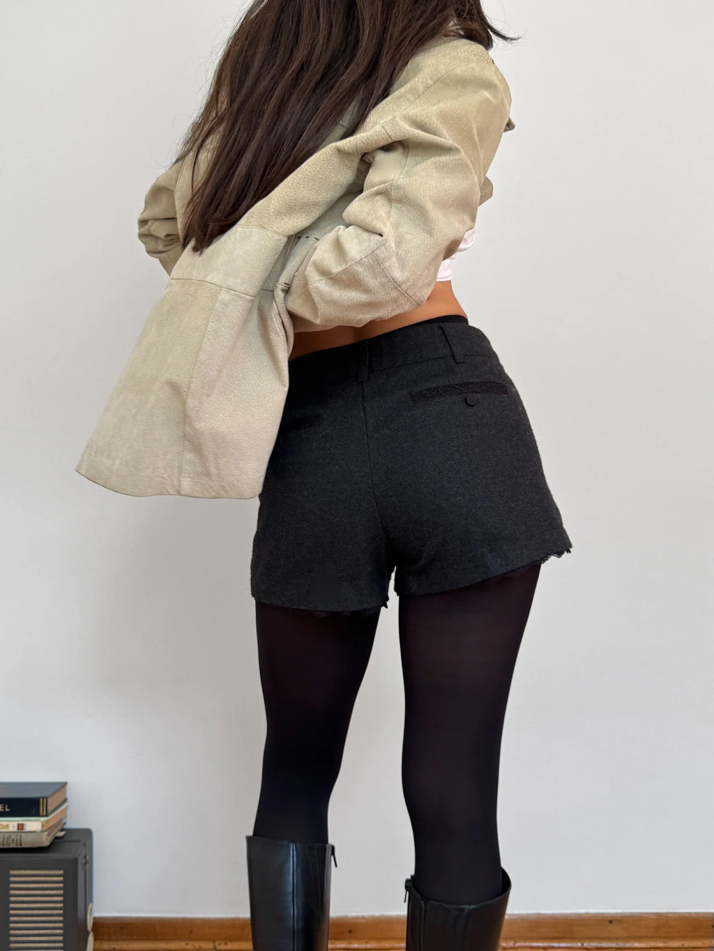 Anthracite Mini Shorts