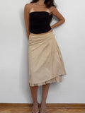 Vakko Draped Skirt
