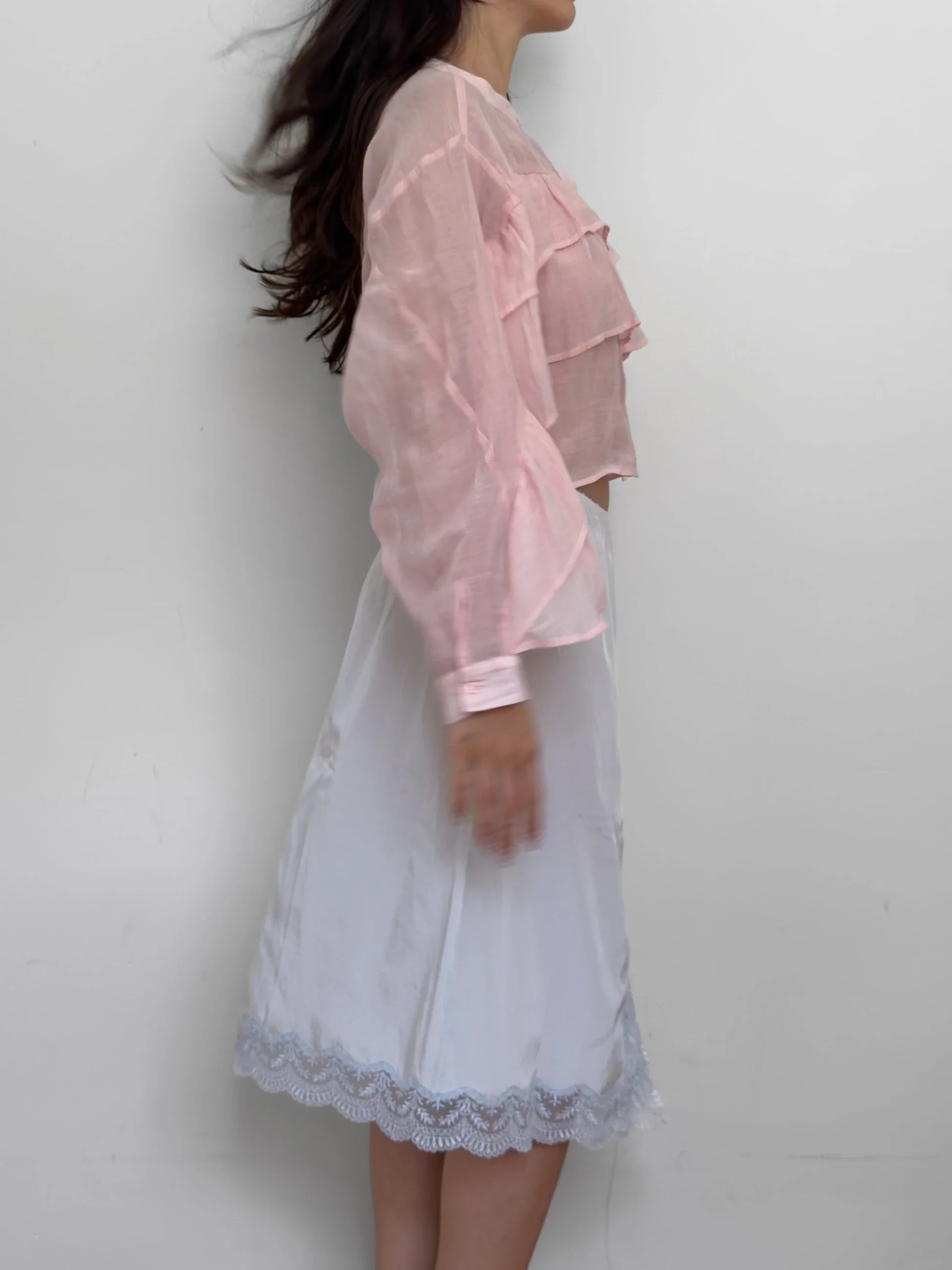 Pink Silk Shirt
