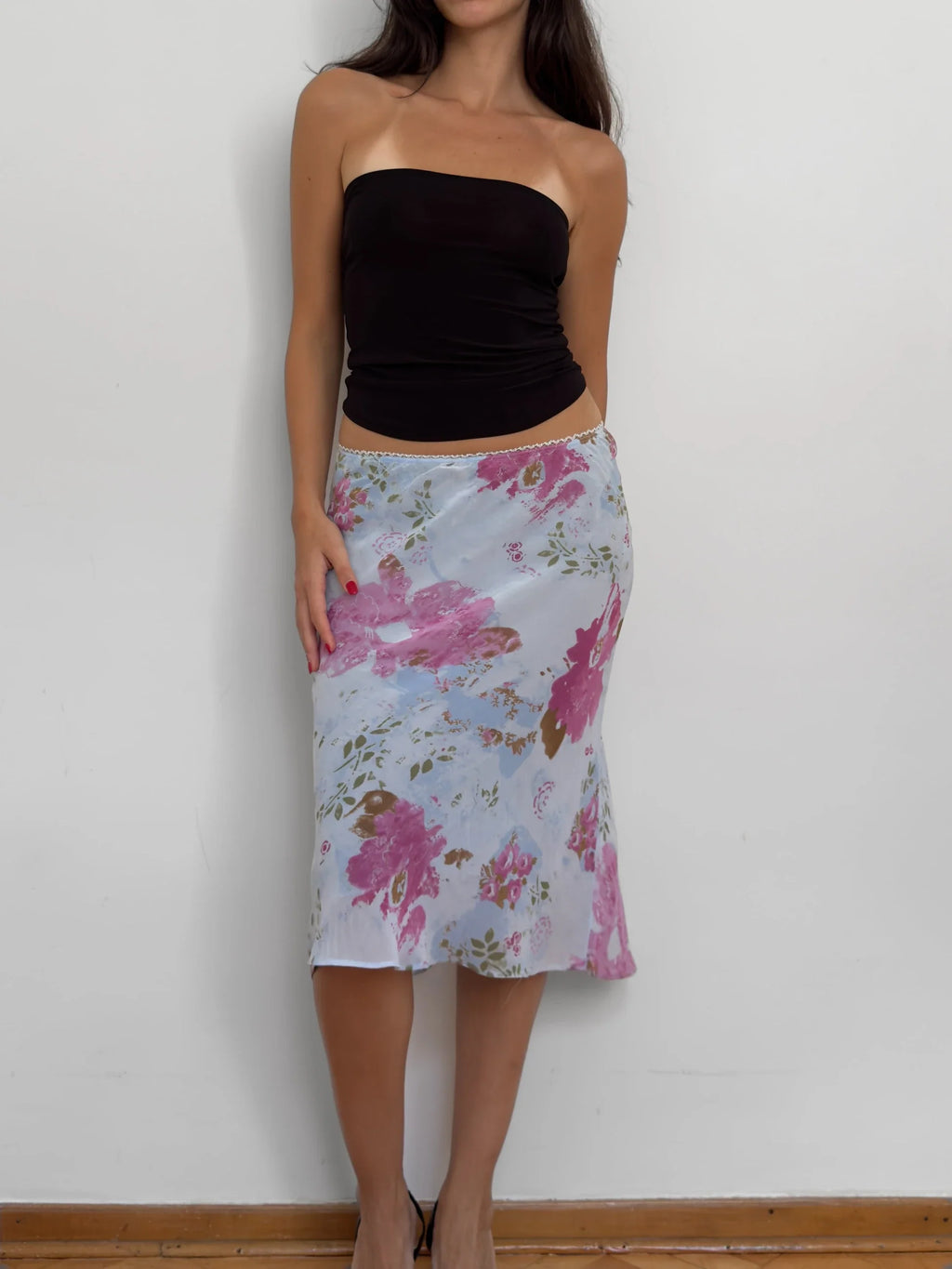 Floral Chiffon Skirt
