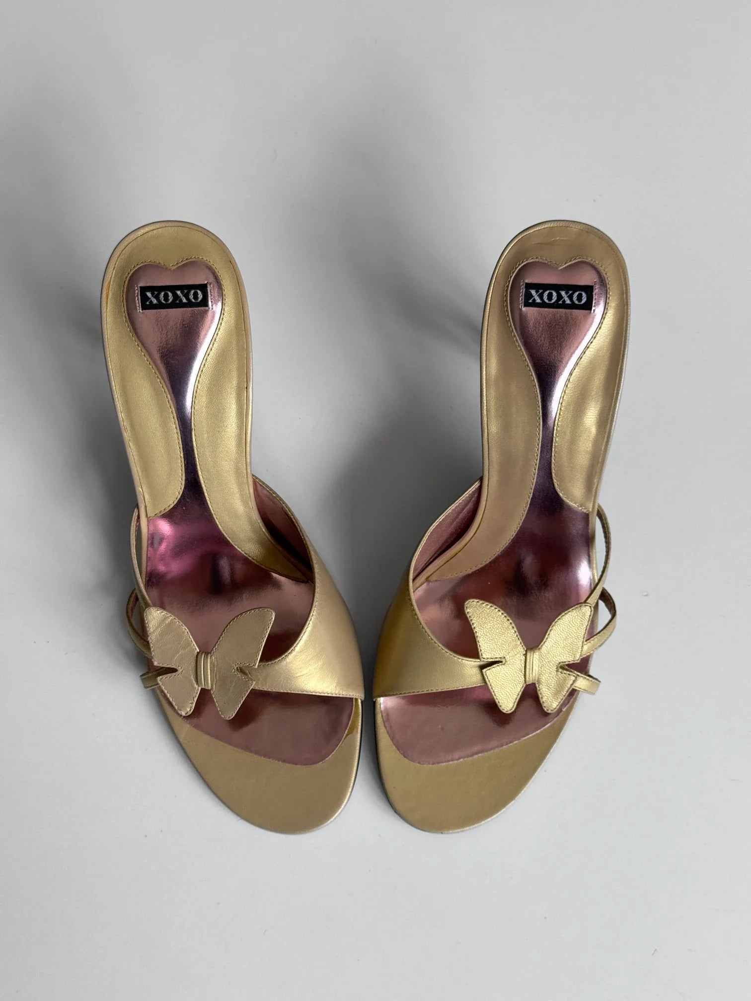 Butterfly Heeled Mules
