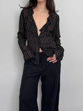 Patterned Chiffon Shirt