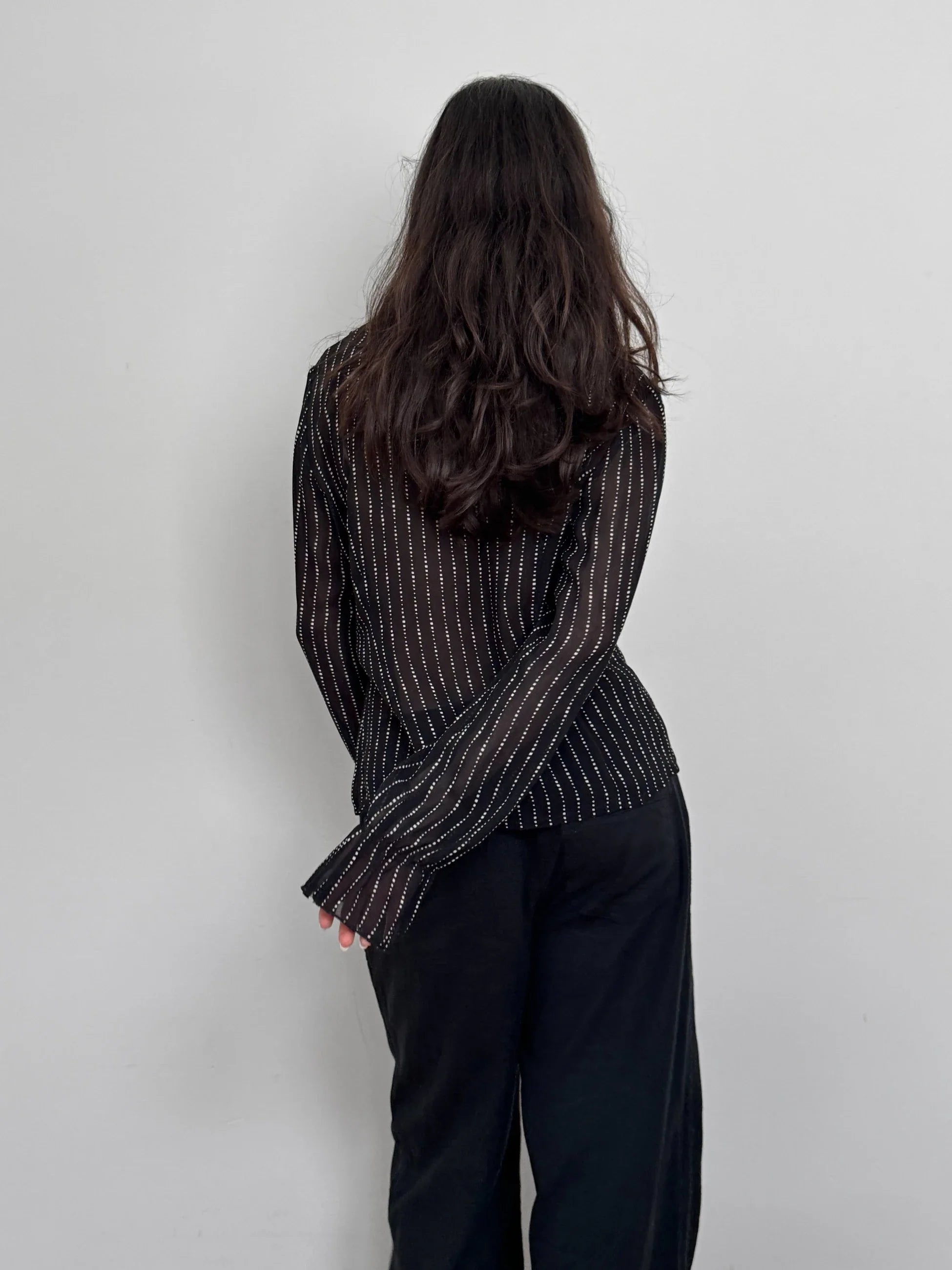 Patterned Chiffon Shirt