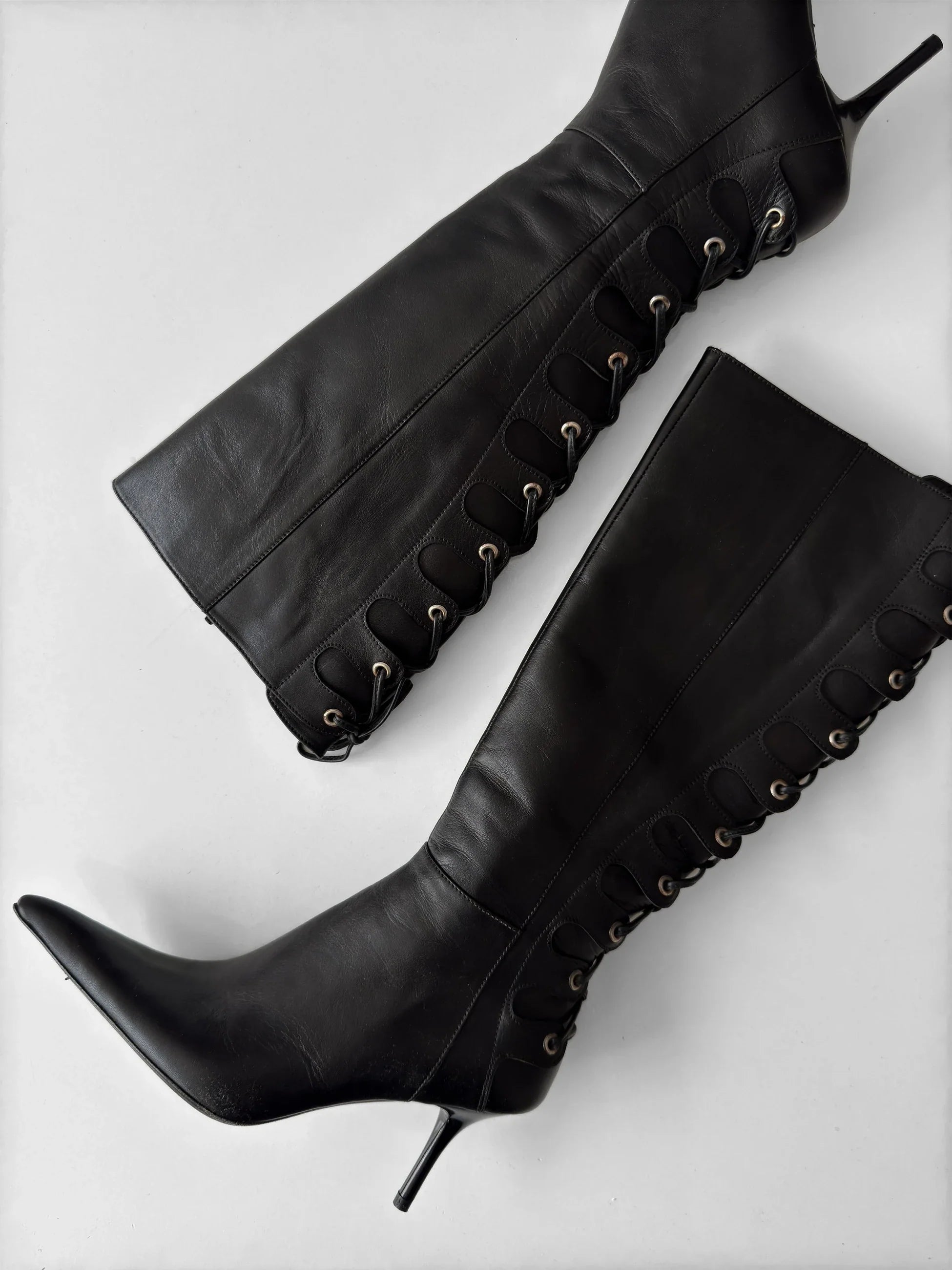 Heels Leather Boots