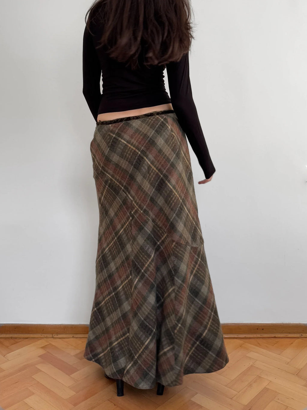 Wool Blend Maxi Skirt