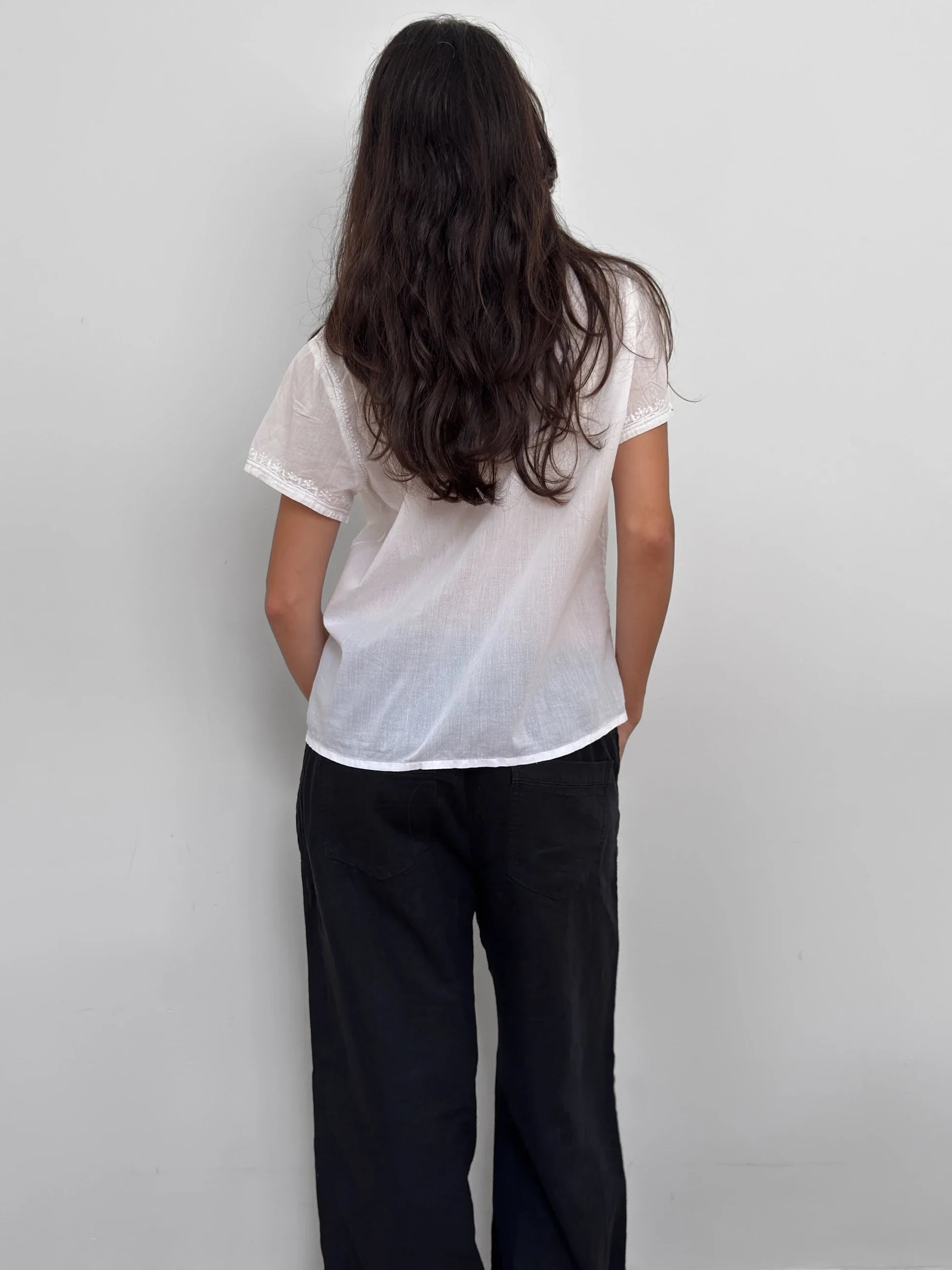 Embroidered Thin Shirt