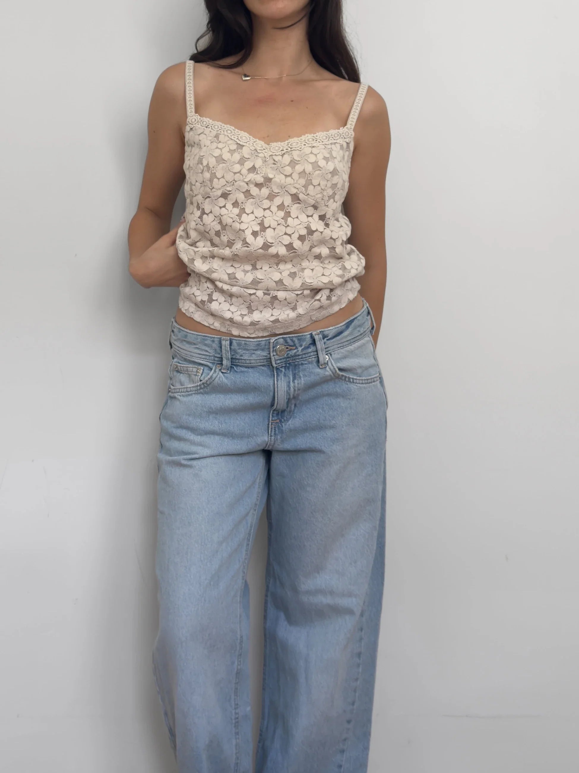 Cream Lace Blouse