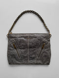 Prada Grey Leather Bag