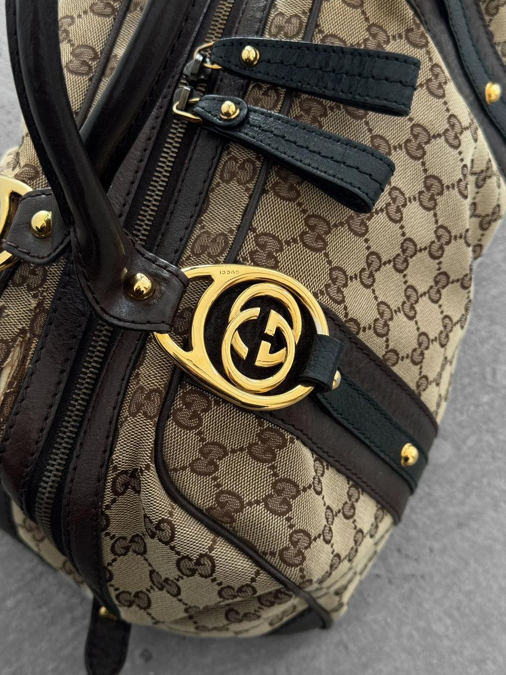Gucci GG Canvas Boston Bag