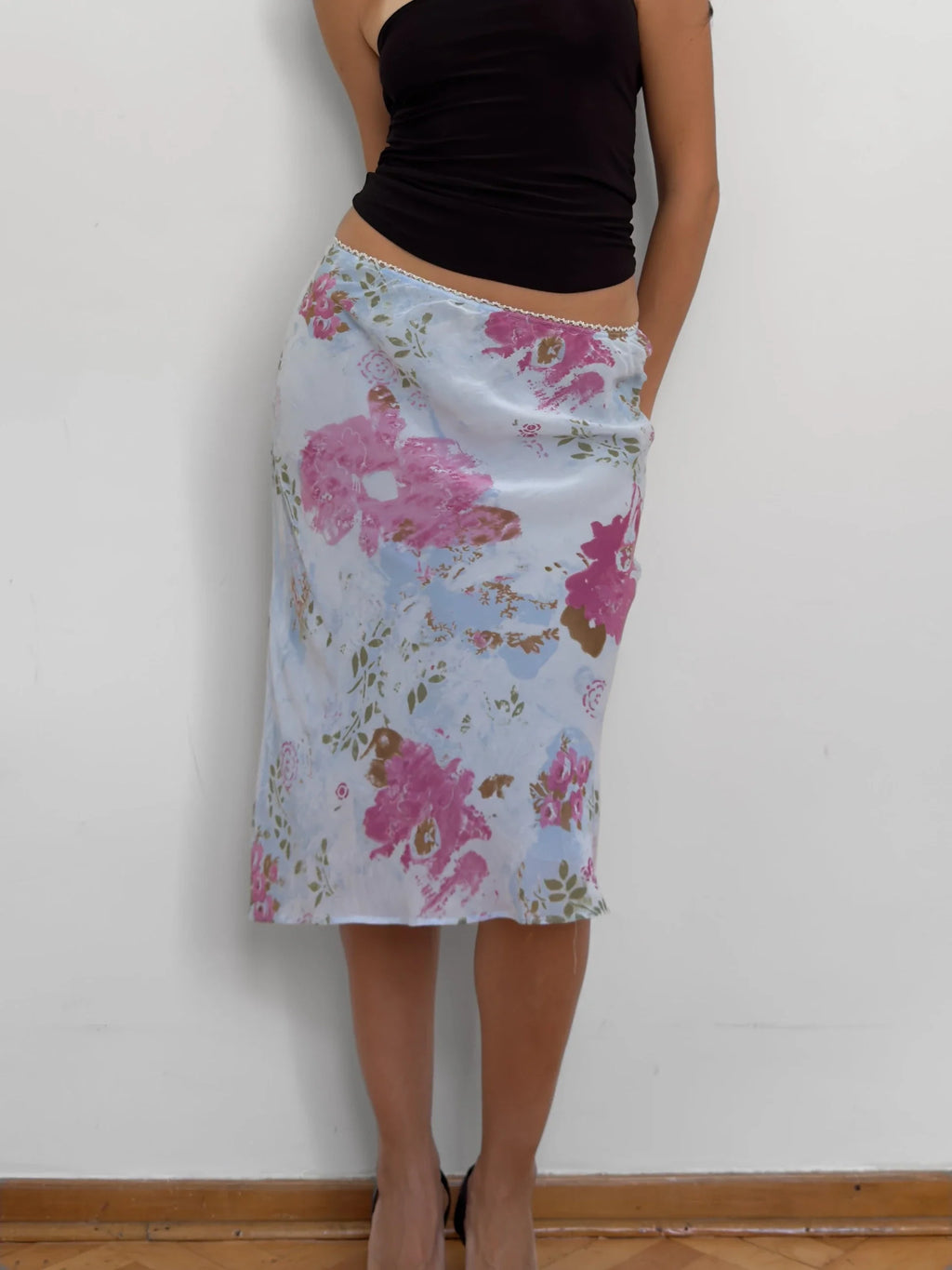 Floral Chiffon Skirt