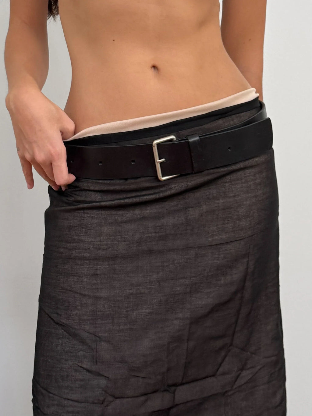 Black Leather Belt