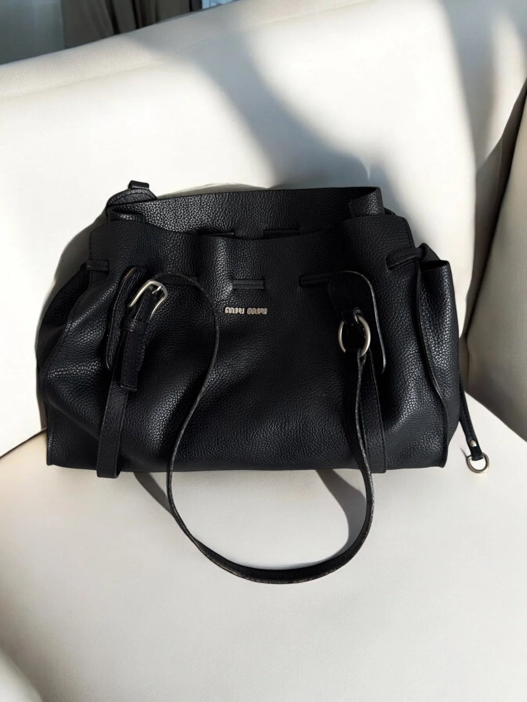 Miu Miu Leather Tote Bag