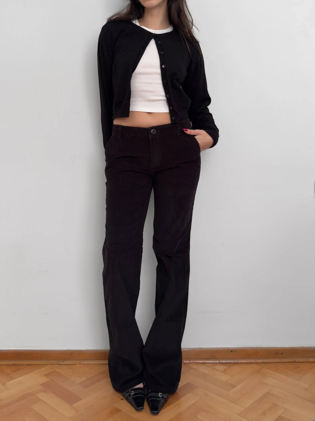 Black Velvet Trousers