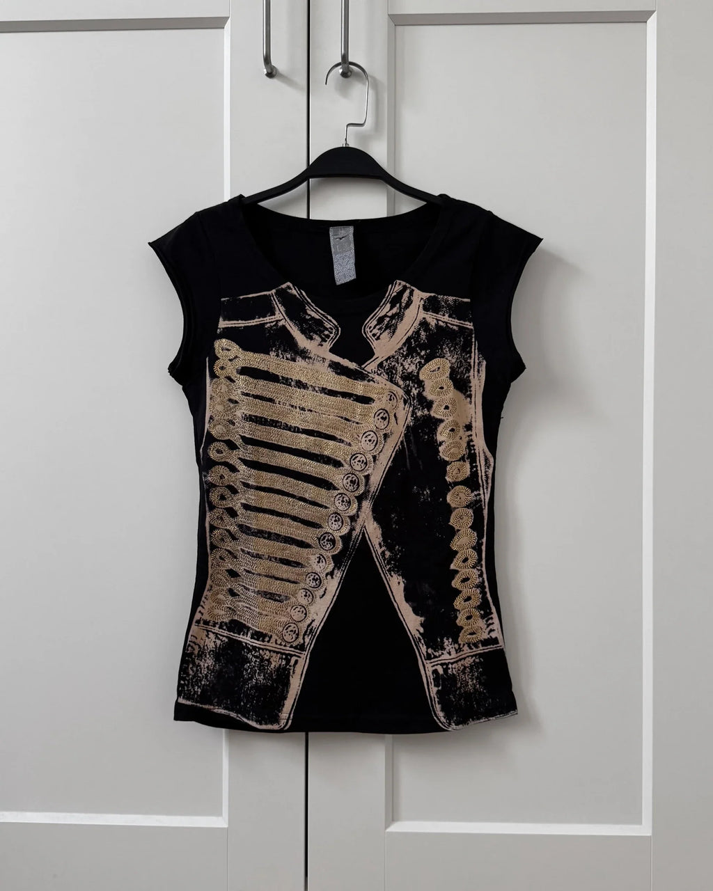 Black Print T-Shirt