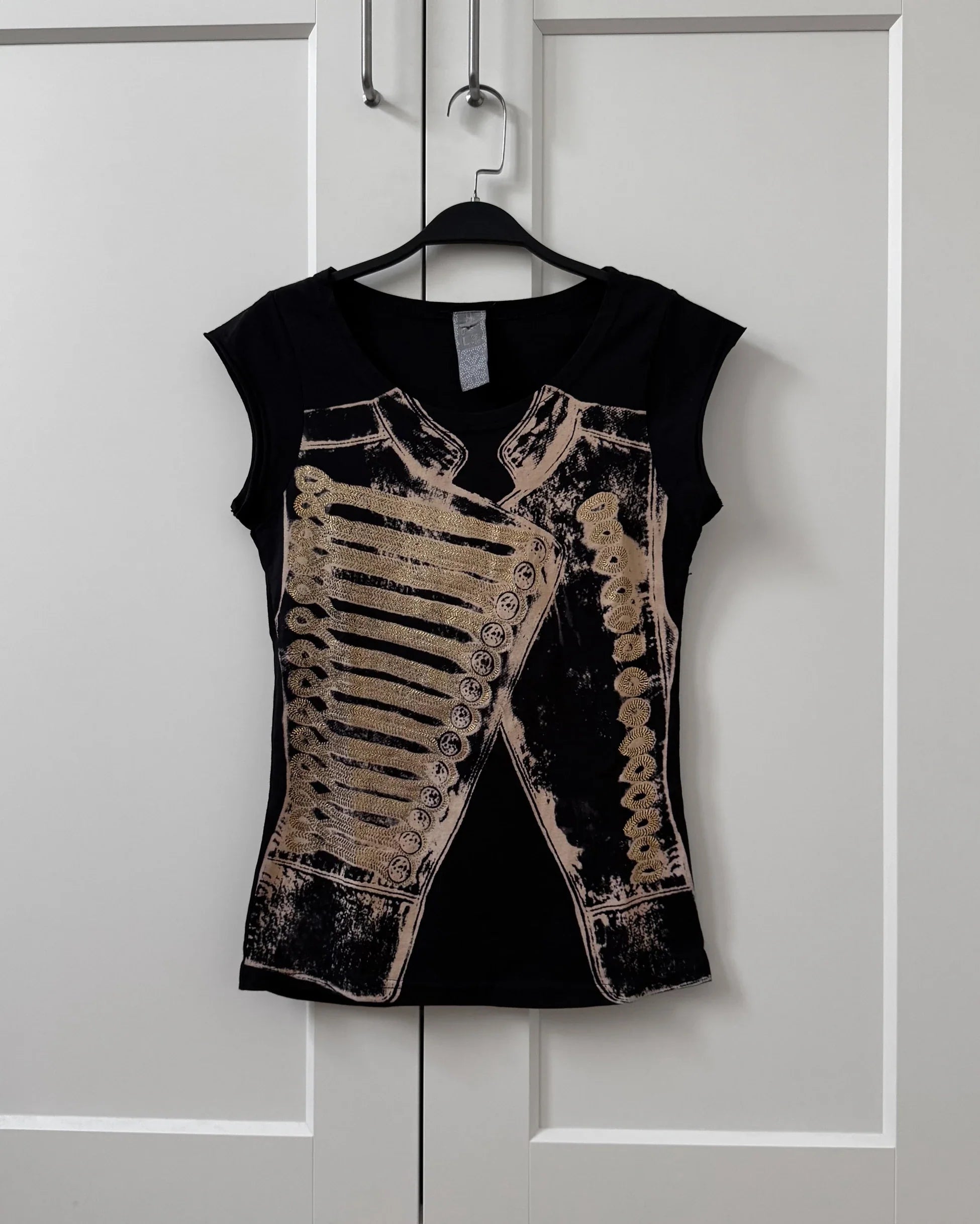 Black Print T-Shirt