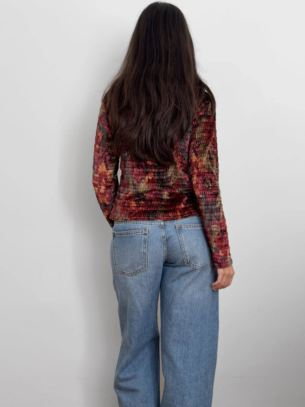 Patterned Velvet Shirt