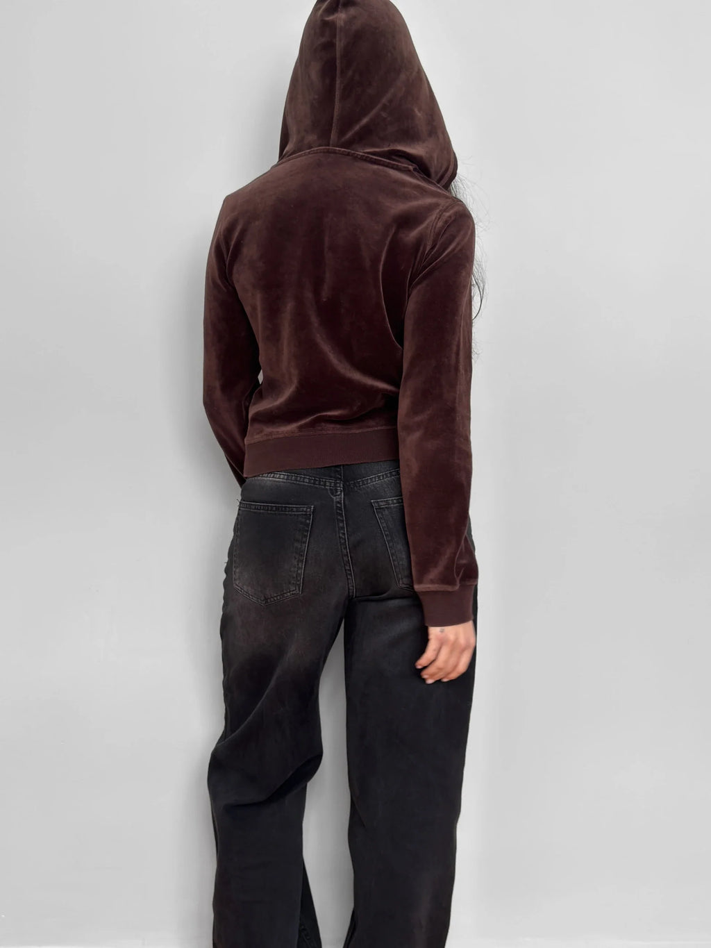 Brown Velvet Cardigan