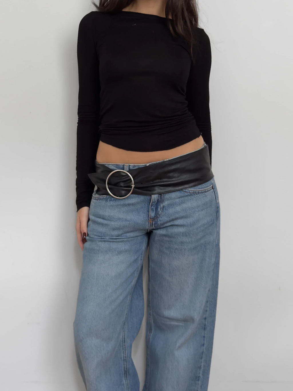 Black Leather Belt