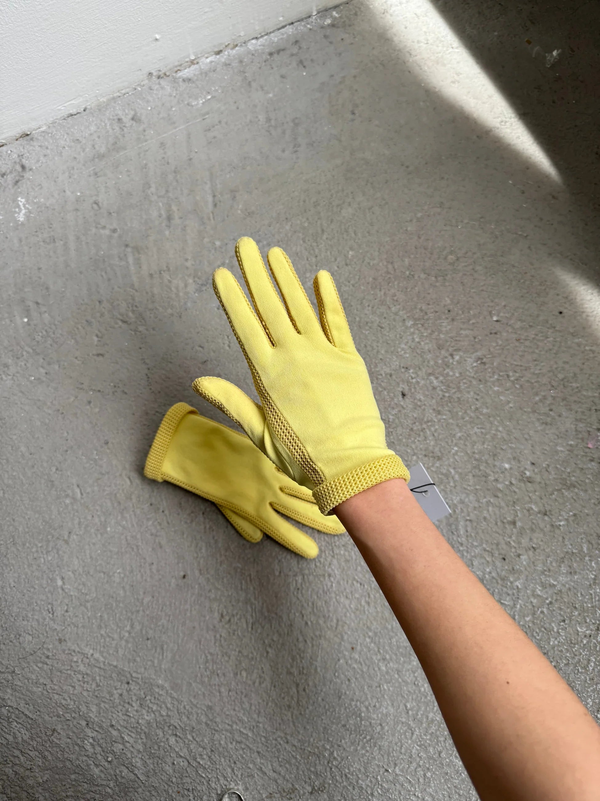 Yellow French Gloves