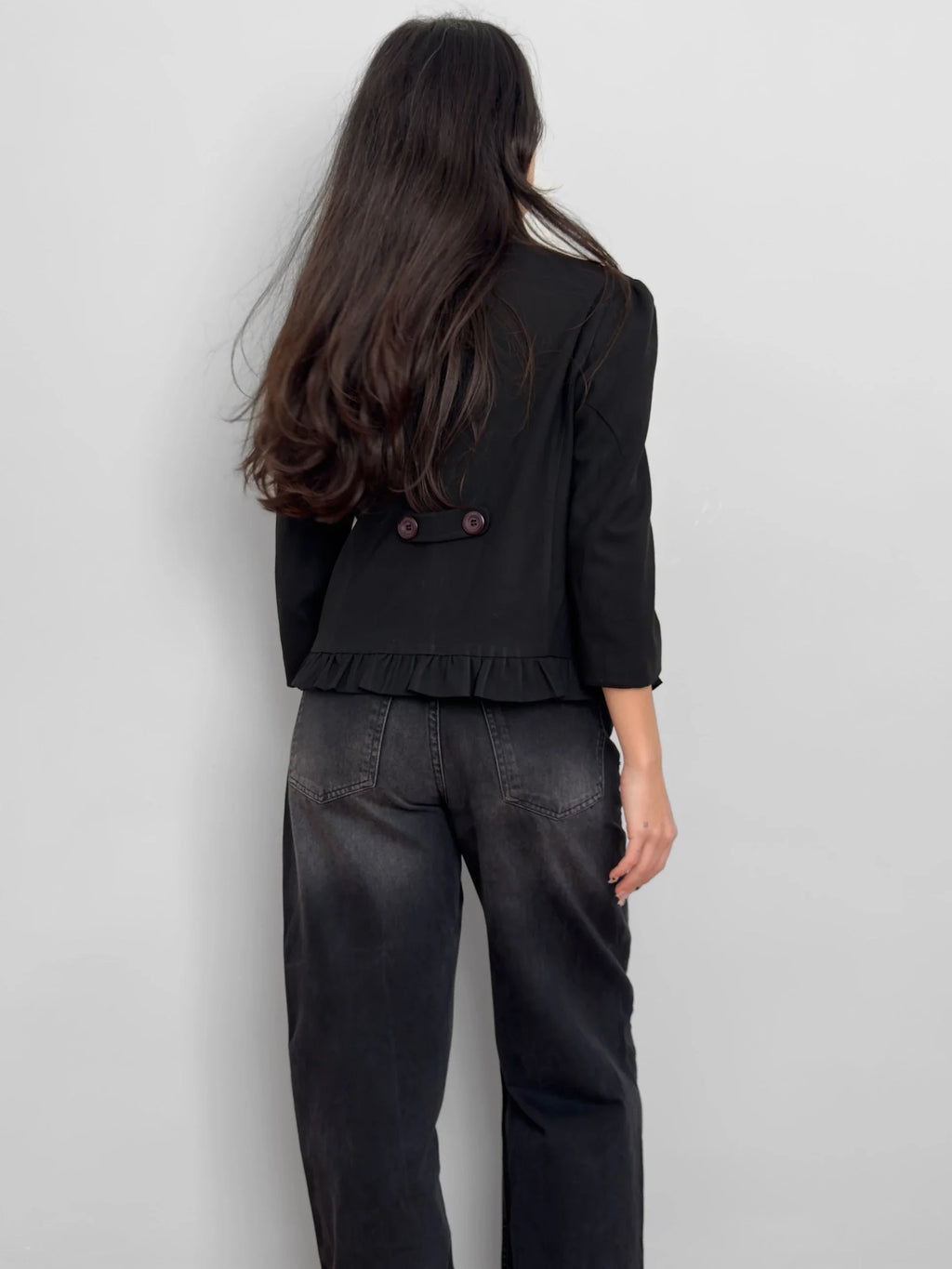 Kurdeleli Black Jacket