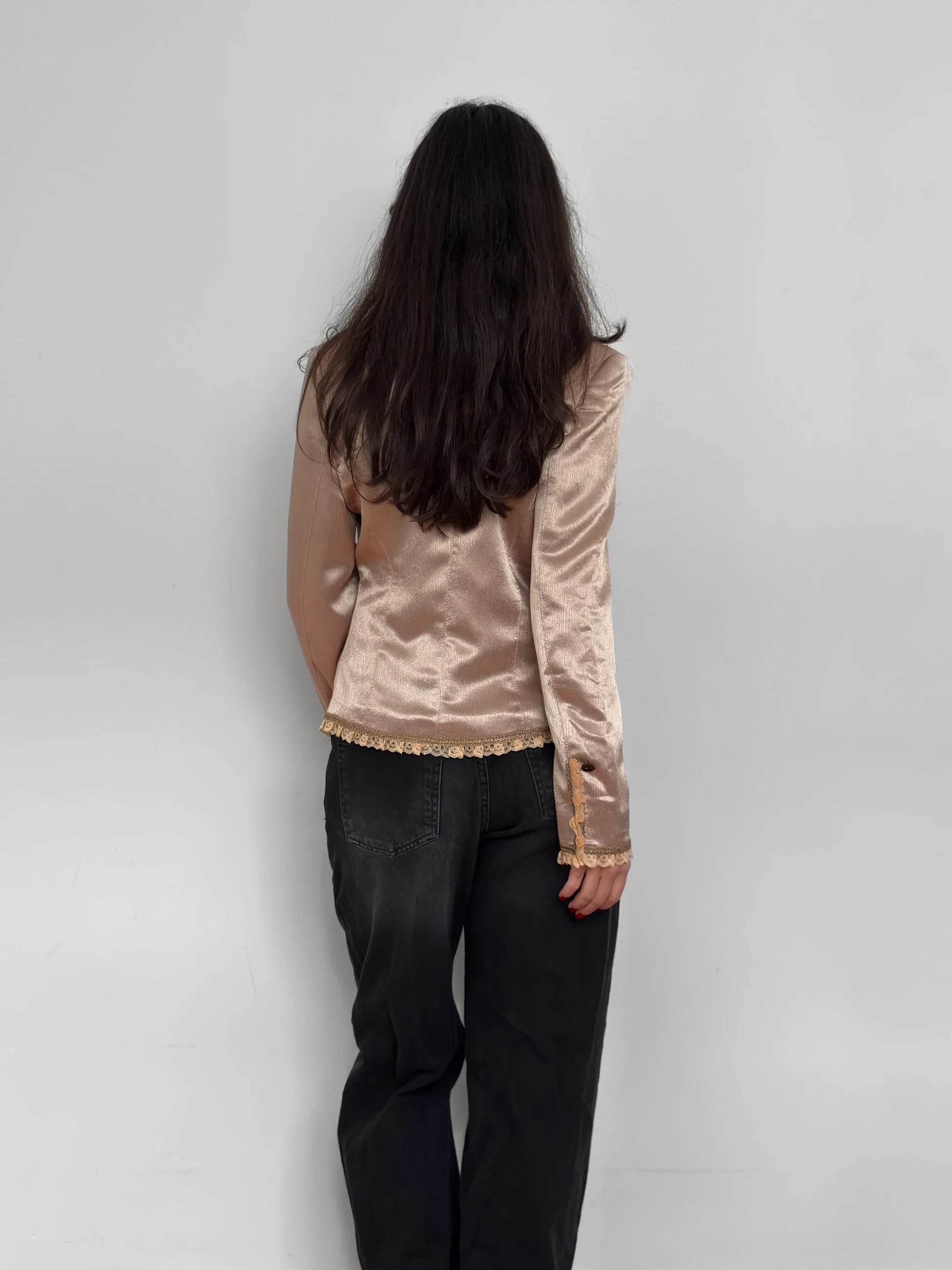 Lace Satin Jacket